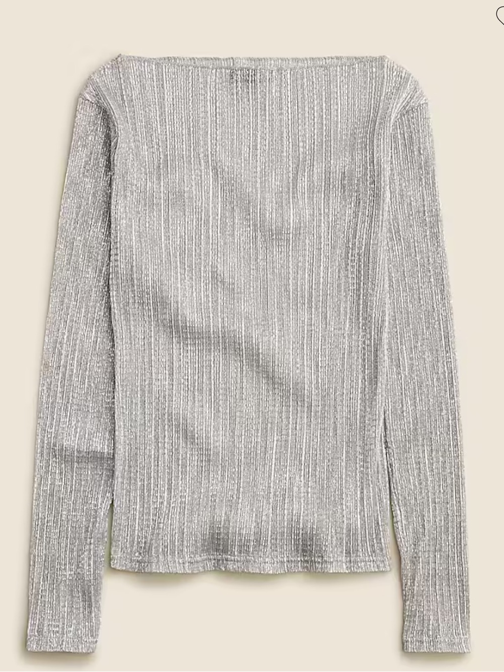 J. Crew Metallic Boatneck Top